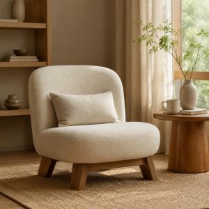 Cascade Modern Zen Upholstered Accent Chair - 28" Wide